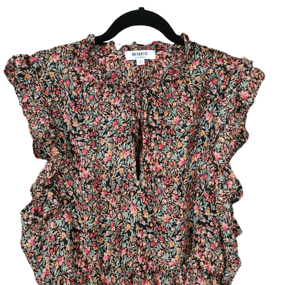 BB Dakota Steve Madden Ditsy MAxi Dress Floral Flowy Feminine - Picture 5 of 15